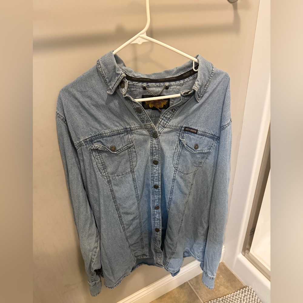 Women’s Harley-Davidson Light Blue Denim Jacket 22-24